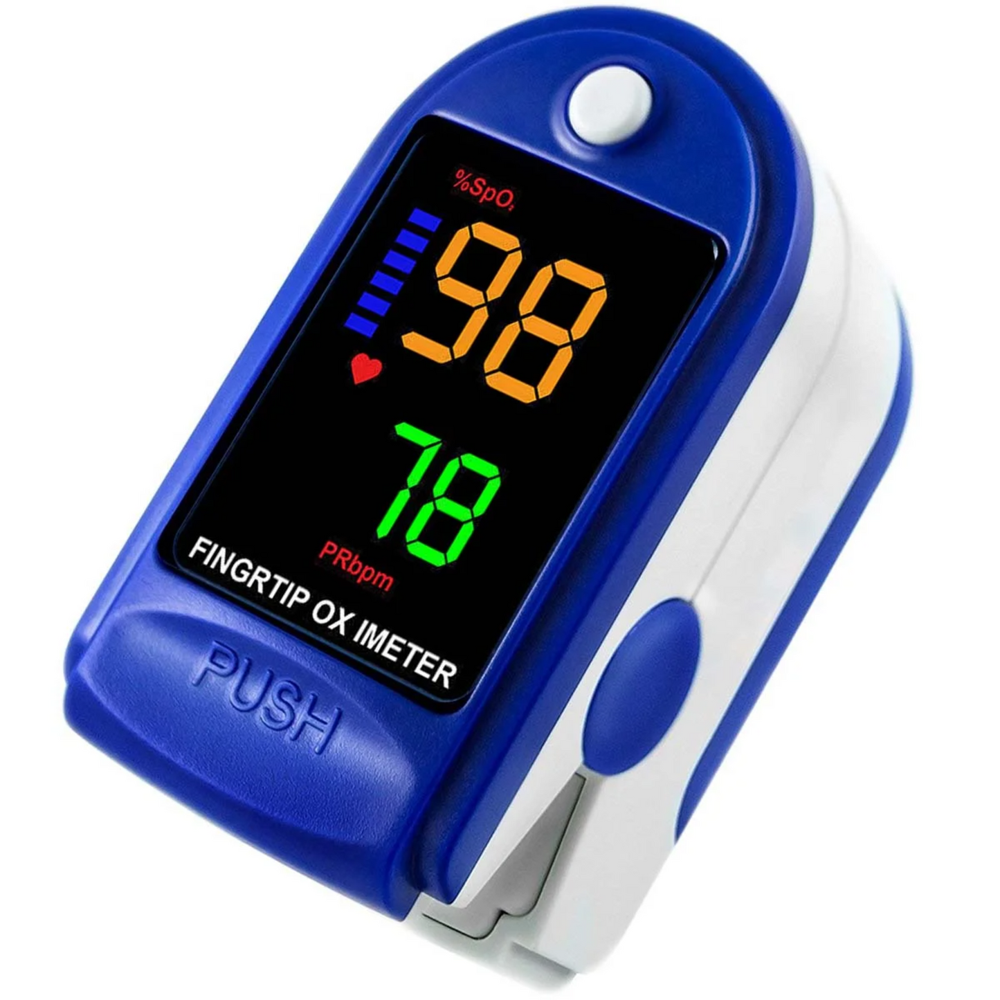 Max Life Fingertip Pulse Oximeter – SpO2 and Heart Rate Monitor for Blood Oxygen Saturation and Real-Time Readings