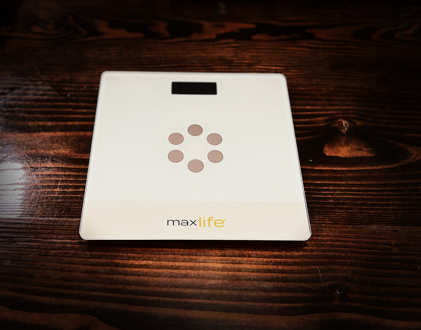 Max Life - Bathroom Scale, Highly Accurate Digital Body Weight Scale, Step-On Technology, LED Display, Sturdy 6mm Tempered Glass, 400lb/180kg