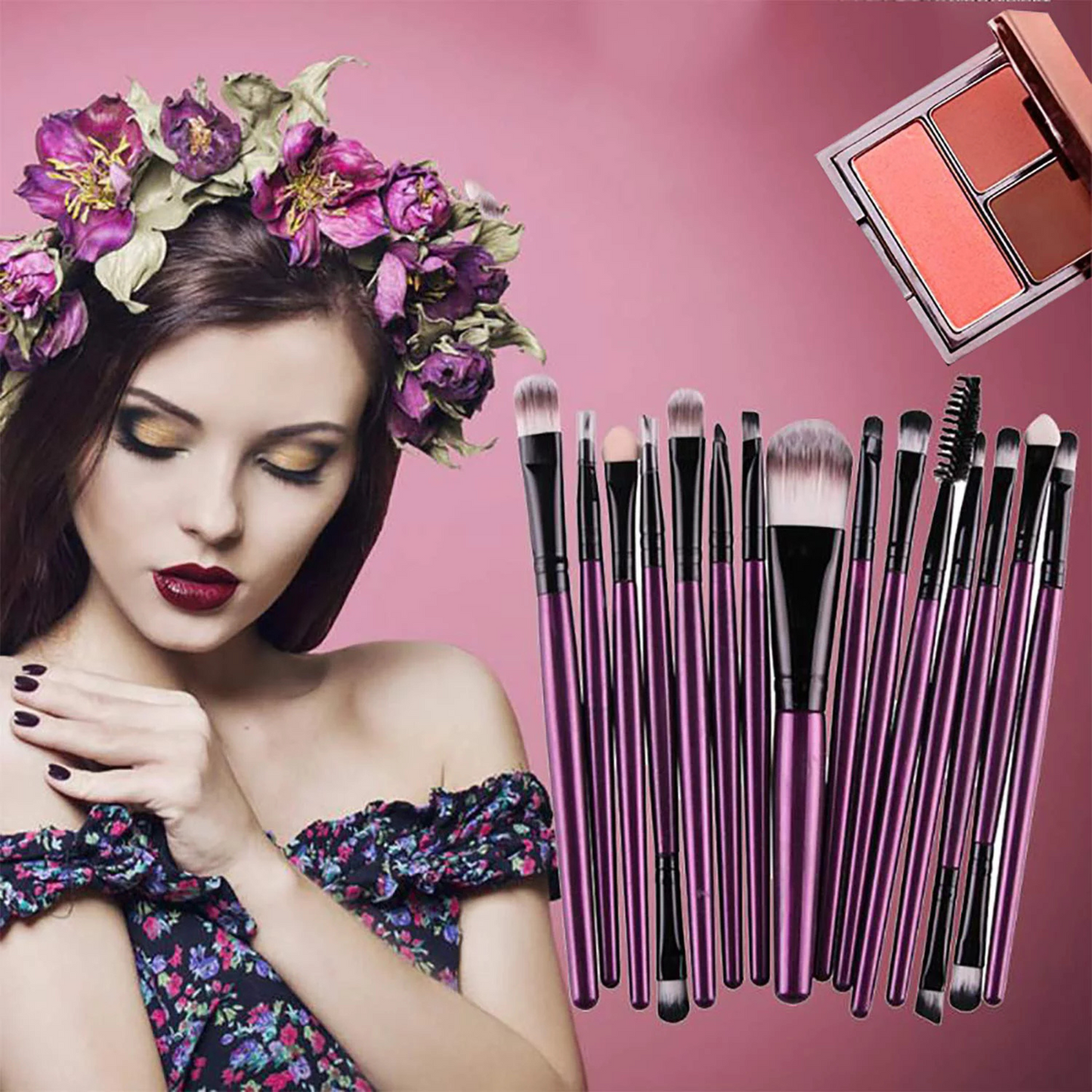 Makeup Brushes Kit 20 Pcs Set, Powder Foundation Eyeshadow Eyeliner Lip Brush