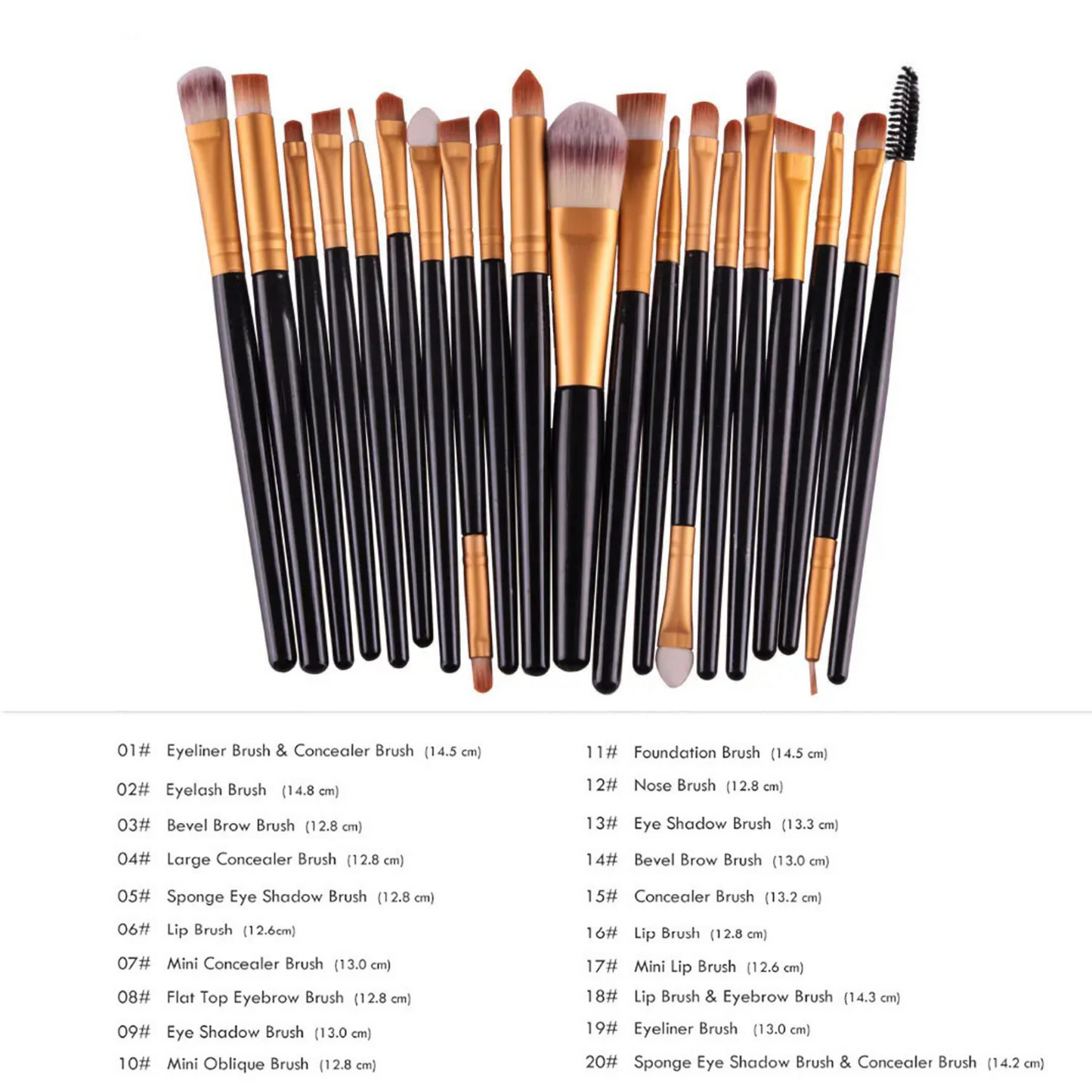 Makeup Brushes Kit 20 Pcs Set, Powder Foundation Eyeshadow Eyeliner Lip Brush