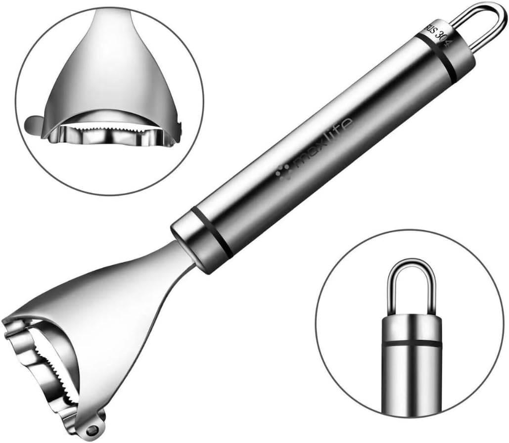 Max Life - Stainless Steel Corn Slicer Peeler Thresher Cob Cutter Kernel Remover Kitchen Tool