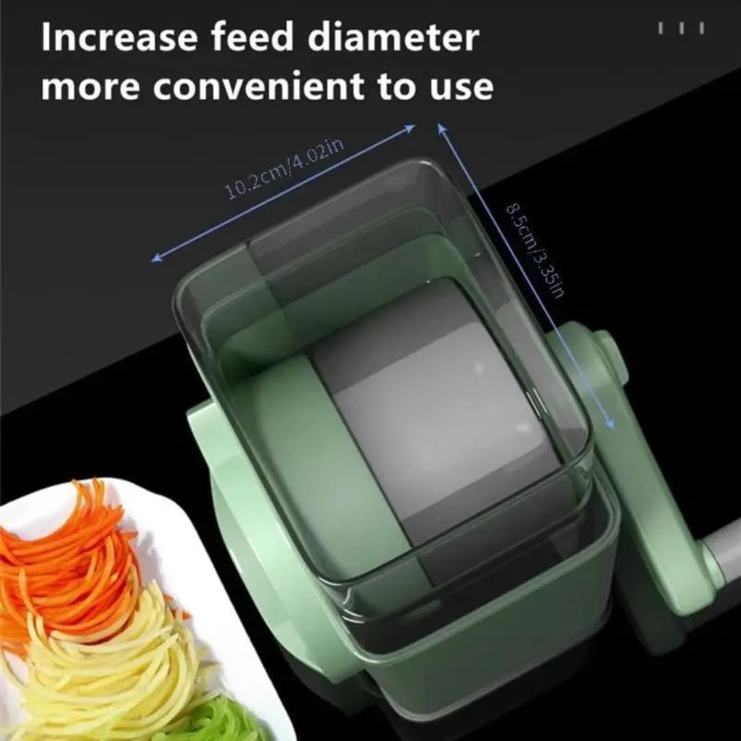 Max Life - Rotary Cheese Grater, Vegetable Slicer, Cutter for Vegetable, Fruit, Cookie, Oreo, Nuts Kitchen Tool - Large Size - 2.46 Cups