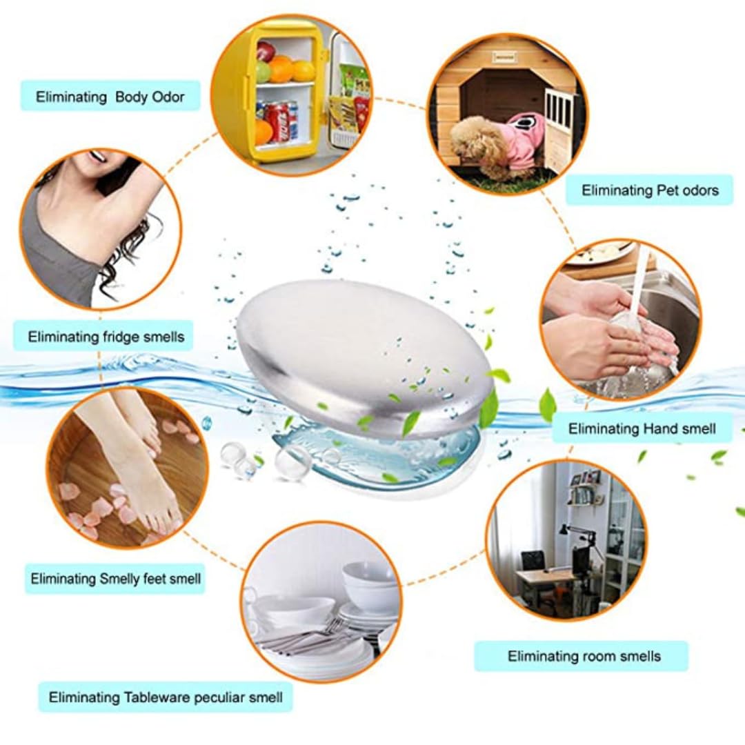 Max Life Stainless Steel Soap Odor Remover Bar Eliminating Hand Odor Dish Fish Garlic