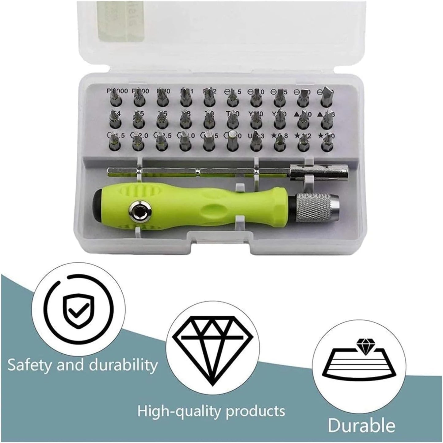 Max Life - Precision Screwdriver Set 32 in 1 Multifunction Professional Magnetic Screwdriver Set Kits Repair Tools Screwdriver for Phones Laptop Computer Glasses