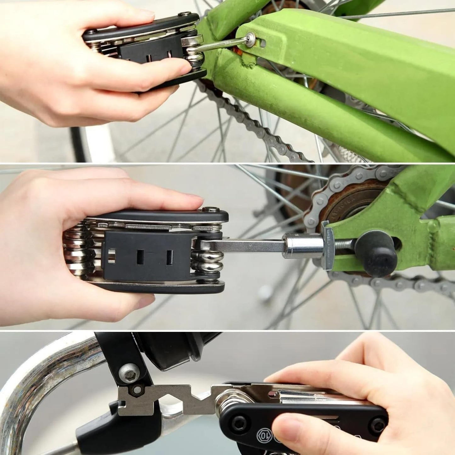 Max Life - Multifunction Bicycle Repair Tools Bike 15 in 1 Maintenance Tools Kits Set, Perfect for Sports and Outdoor Activities