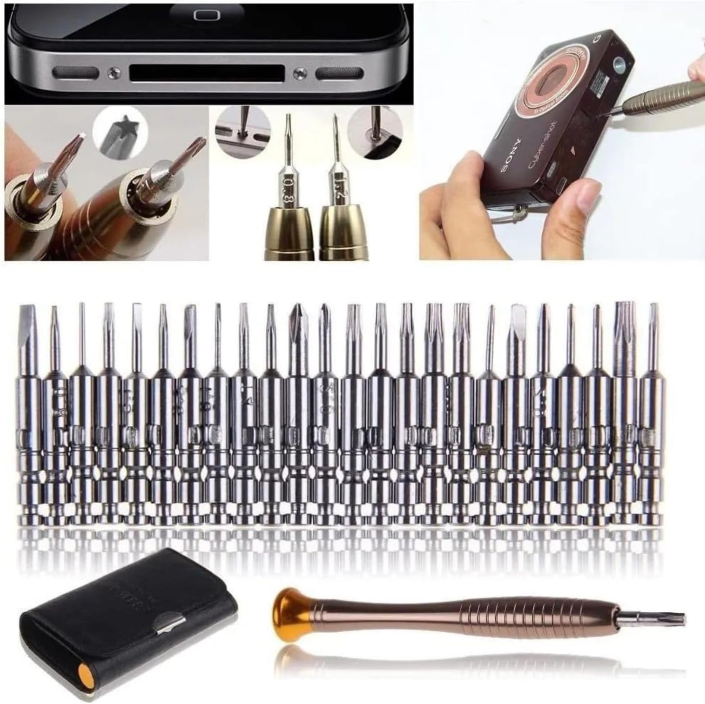 Max Life - Small Mini Precision Screwdriver 25 Pcs Set, Magnetic Bits, For Mobile Phones, Watch Jewelry Electronic Repair Tools & Home Improvement
