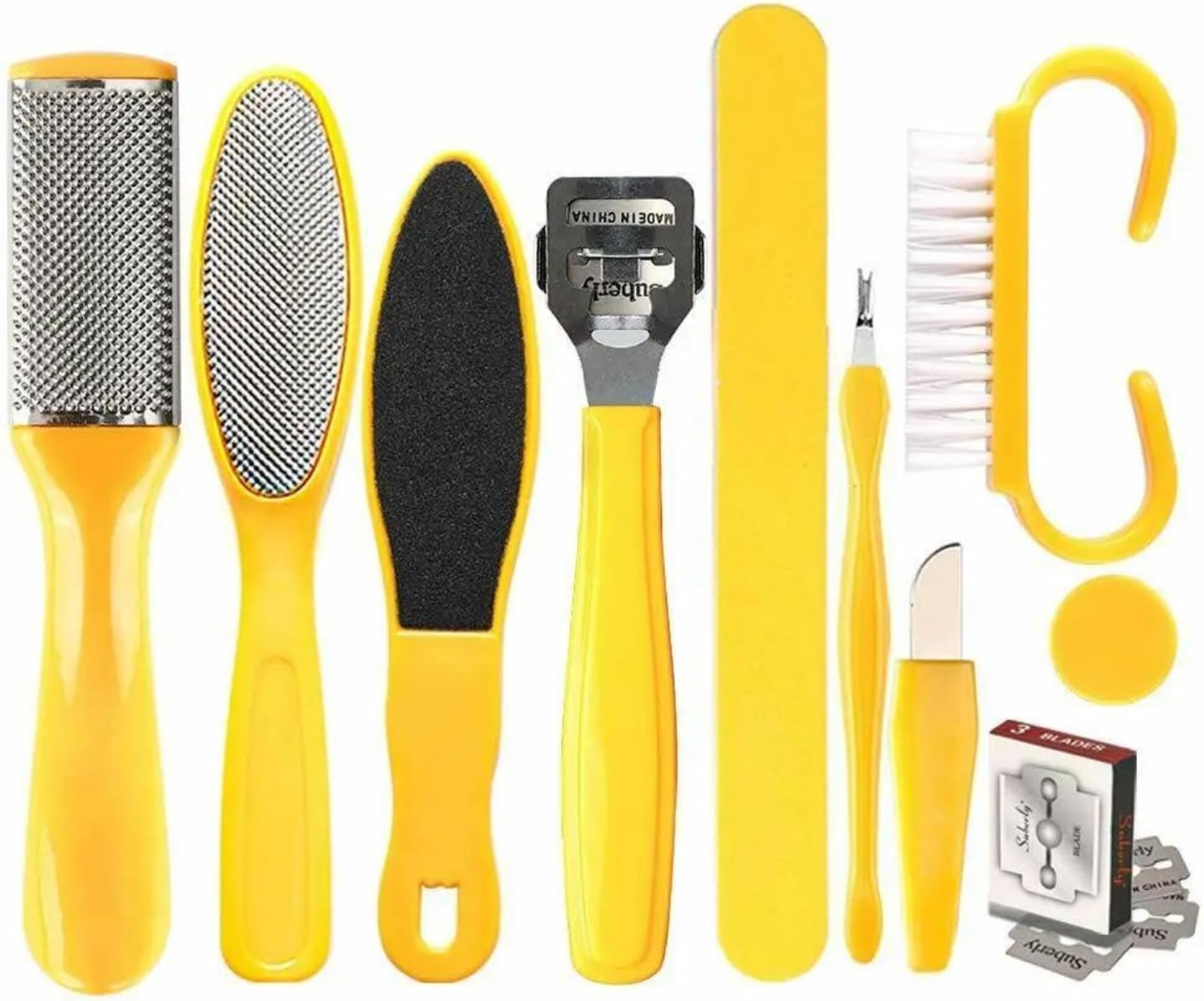 Max Life - Professional Stainless Steel Pedicure Tools Set 10 in 1, Foot Care Kit, Nail Toe Cutter
