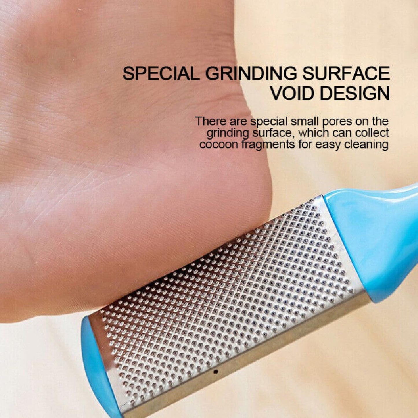 Max Life - Professional Stainless Steel Foot Callus Remover File Rasp Scraper Cracked Rough Pedicure Foot Care Tool
