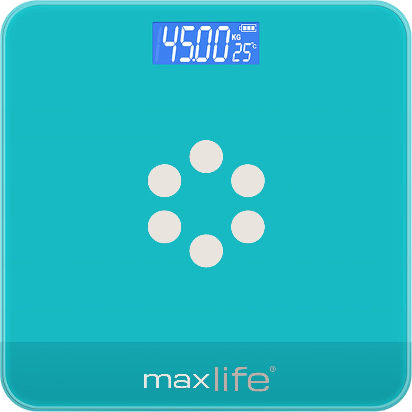 Max Life - Bathroom Scale, Highly Accurate Digital Body Weight Scale,  Step-On Technology, LED Display, Sturdy 6mm Tempered Glass, 400lb/180kg