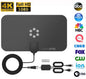 Max Life Indoor HDTV Antenna with Amplifier – Supports 4K/1080p, 16.5ft Cable, up to 60-mile Range