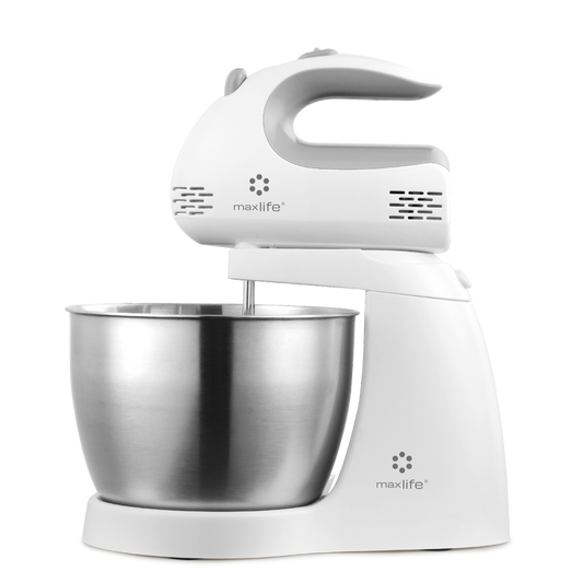 Max Life Electric Kitchen Table Mixer ML-6638 - 5-Speed with 3.2 Quarts Stainless Steel Bowl