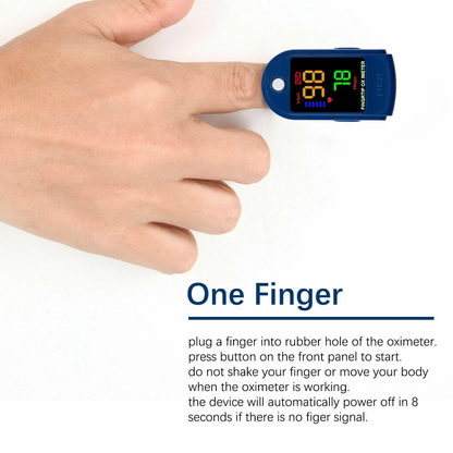 Finger Tip Pulse Oximeter, SpO2 Heart Rate Pulse Oximeter Monitor Blood Oxygen Saturation