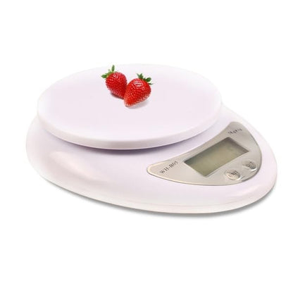 Max Life - Digital Kitchen Scale, Multifunction Food Scale, Diet Food Compact Scale Measures in Gm and OZ, 0.1oz/ 1g Increment, 11lb/5kg