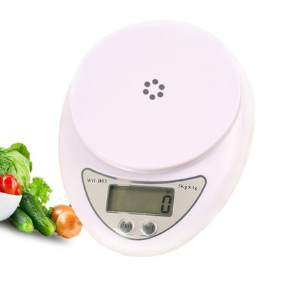 Max Life - Digital Kitchen Scale, Multifunction Food Scale, Diet Food Compact Scale Measures in Gm and OZ, 0.1oz/ 1g Increment, 11lb/5kg