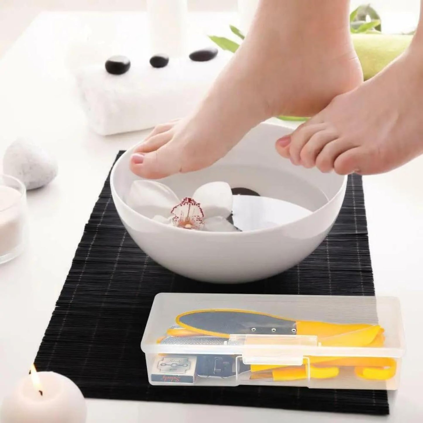 Max Life - Professional Stainless Steel Pedicure Tools Set 10 in 1, Foot Care Kit, Nail Toe Cutter