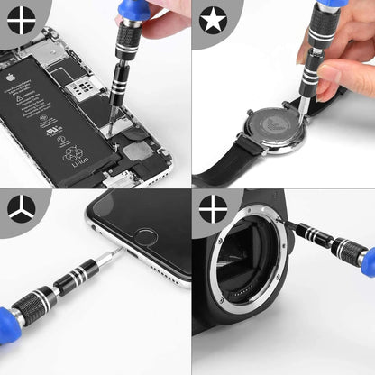 Max Life - Precision Screwdriver Set,60-Piece Electronics Precision Screwdriver In 1 With 56 Bits Multi-Type Magnetic Screwdriver Kit, Stainless Steel Professional Repair Tools Kit For Phone, Laptop, PC, Camera
